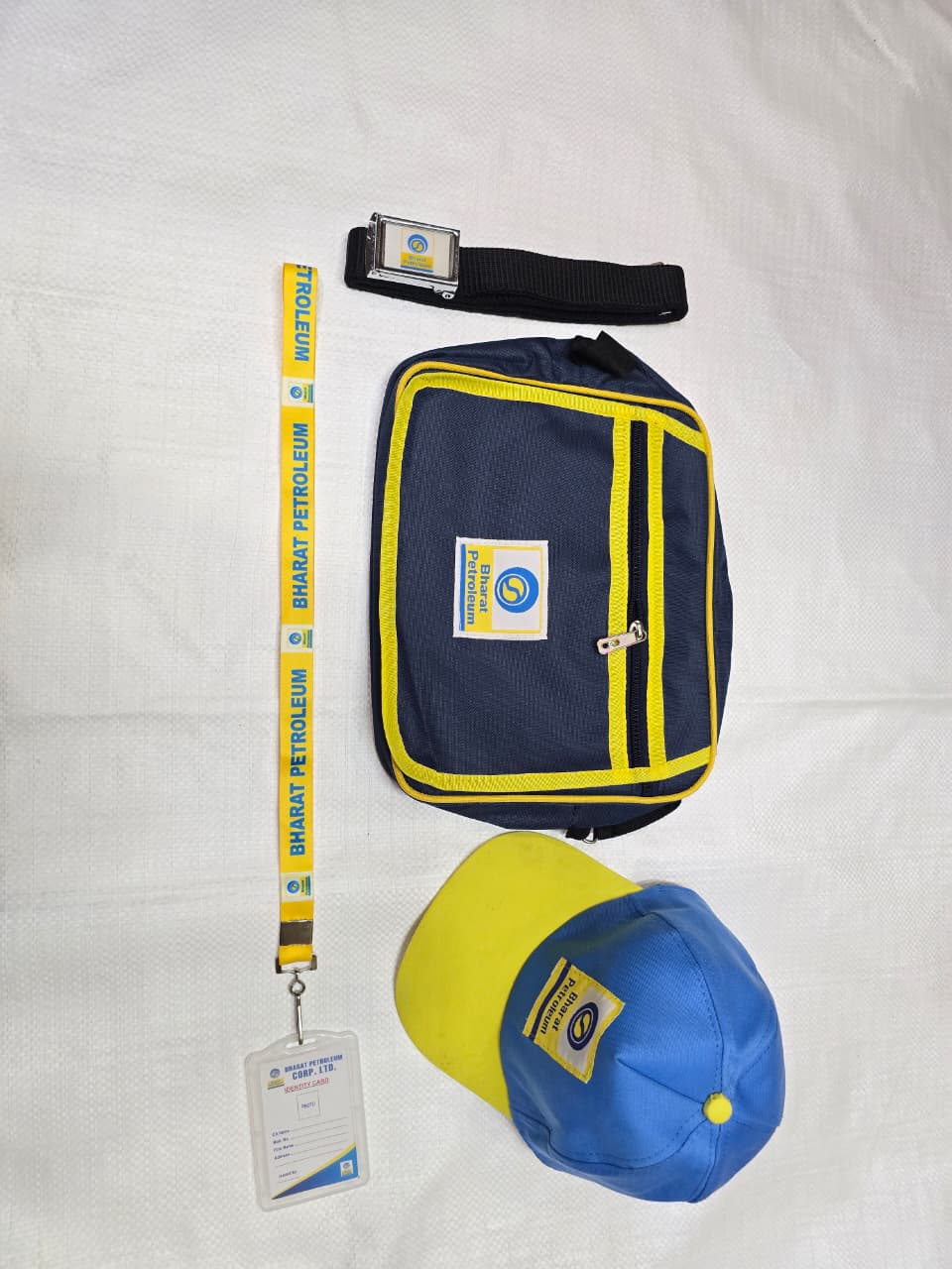 Bharat Petroleum Accessories Kit (Belt, Bag, Cap, Lanyard, ID)