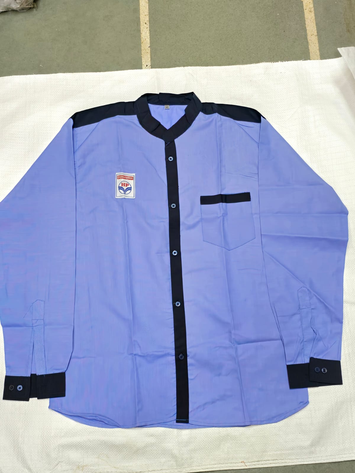 HP Full-Sleeve Shirt (Sky Blue / Navy)