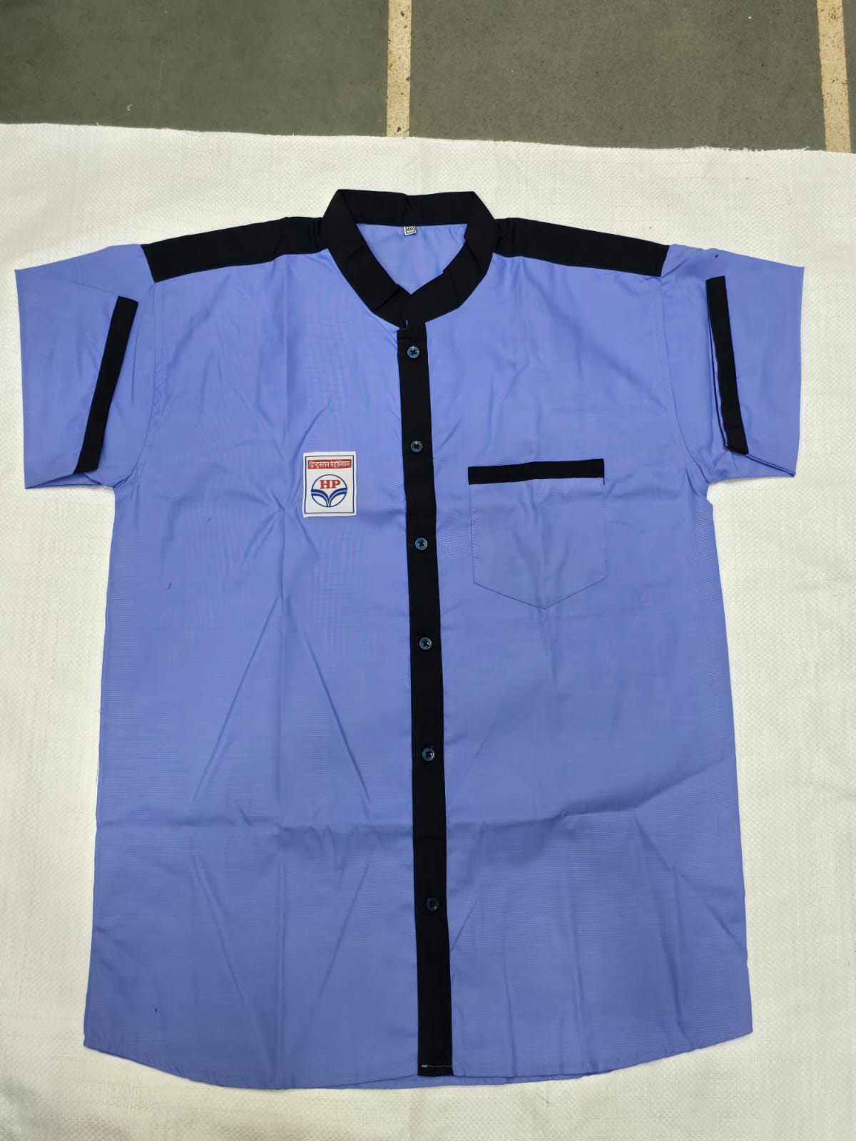 HP Half-Sleeve Shirt (Sky Blue / Navy)
