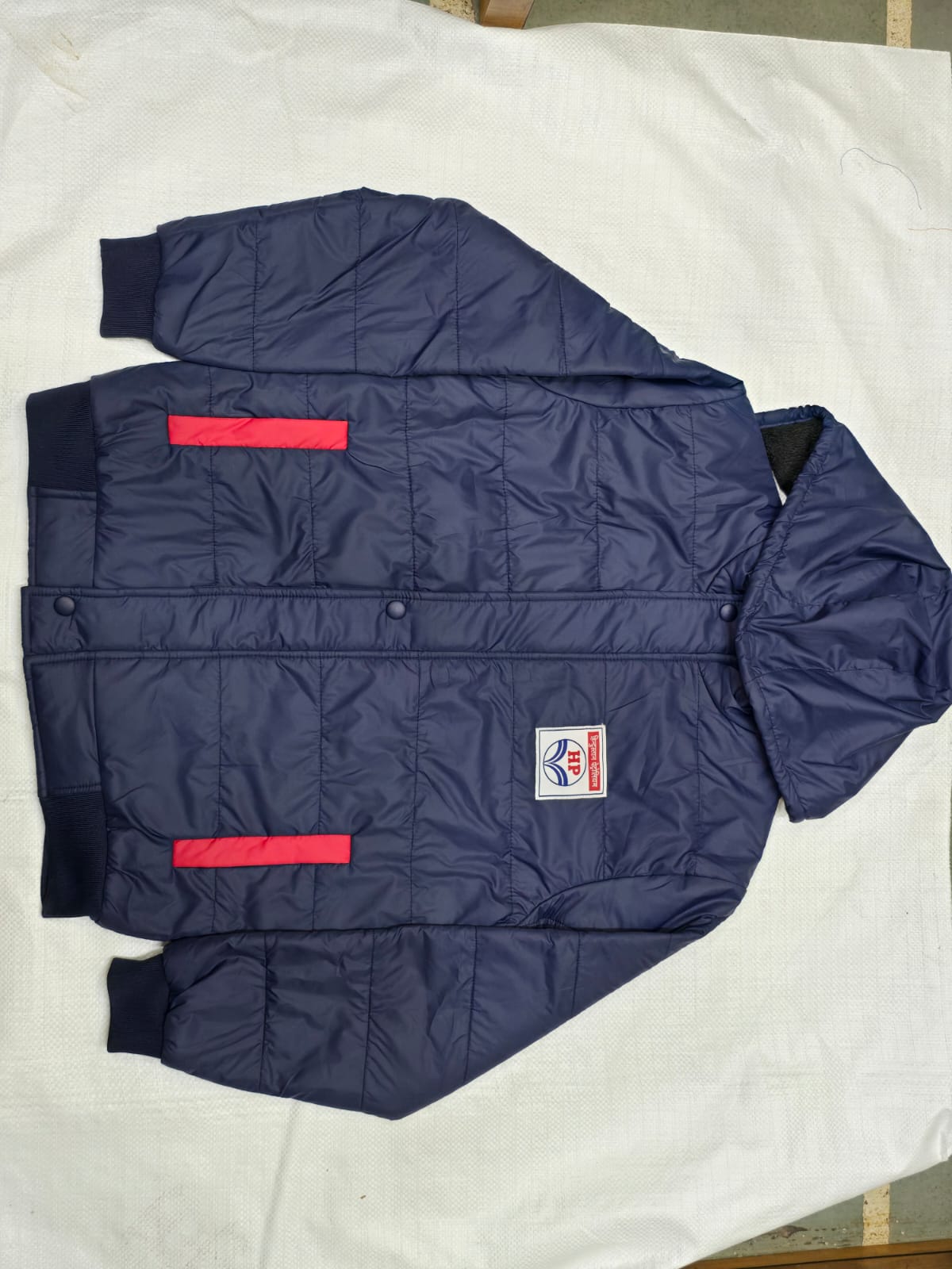 HP Winter Jacket (Navy / Red Stripes)