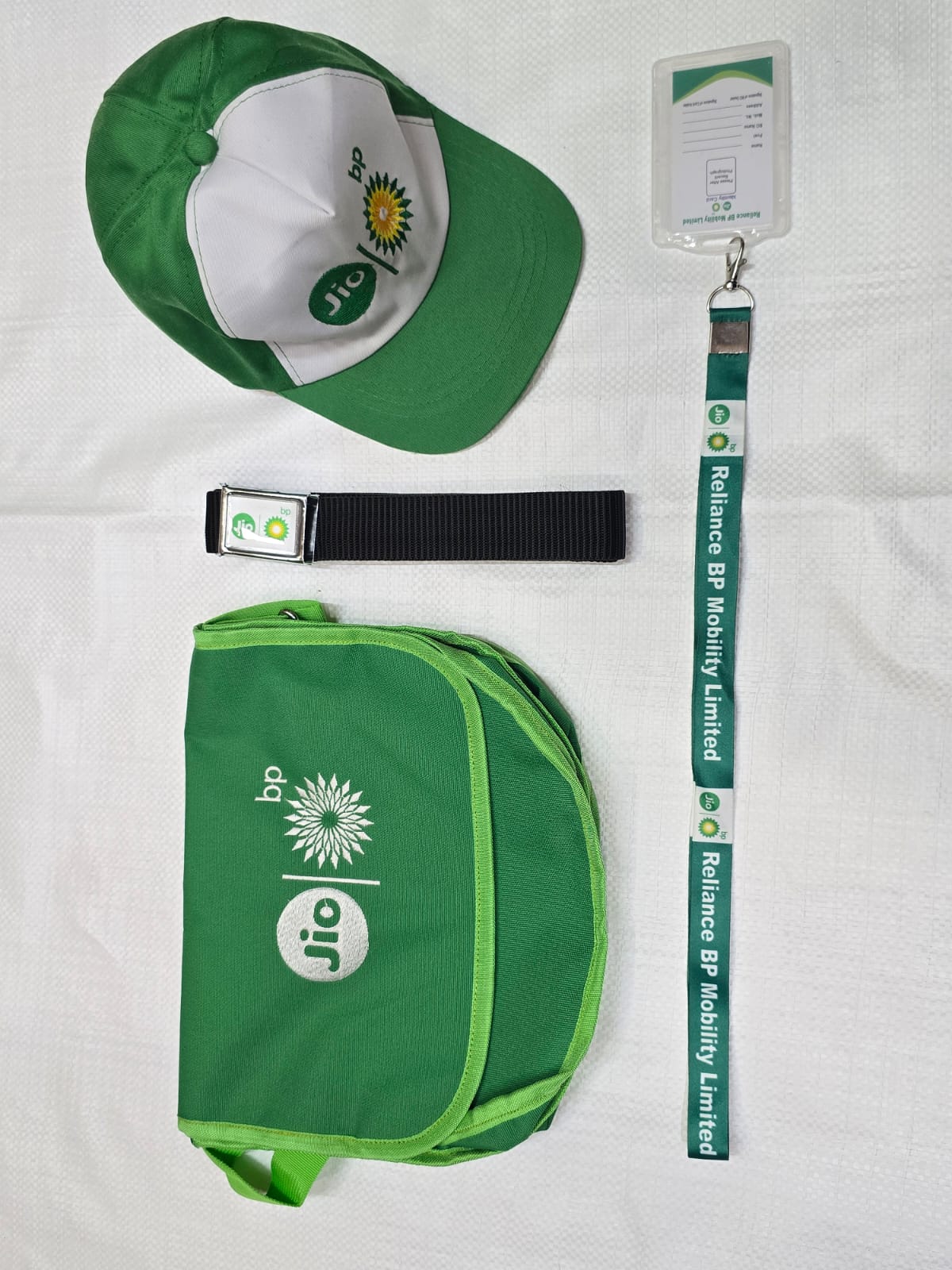 JioBP Accessories Kit (Cap, Belt, Bag, Lanyard, ID)