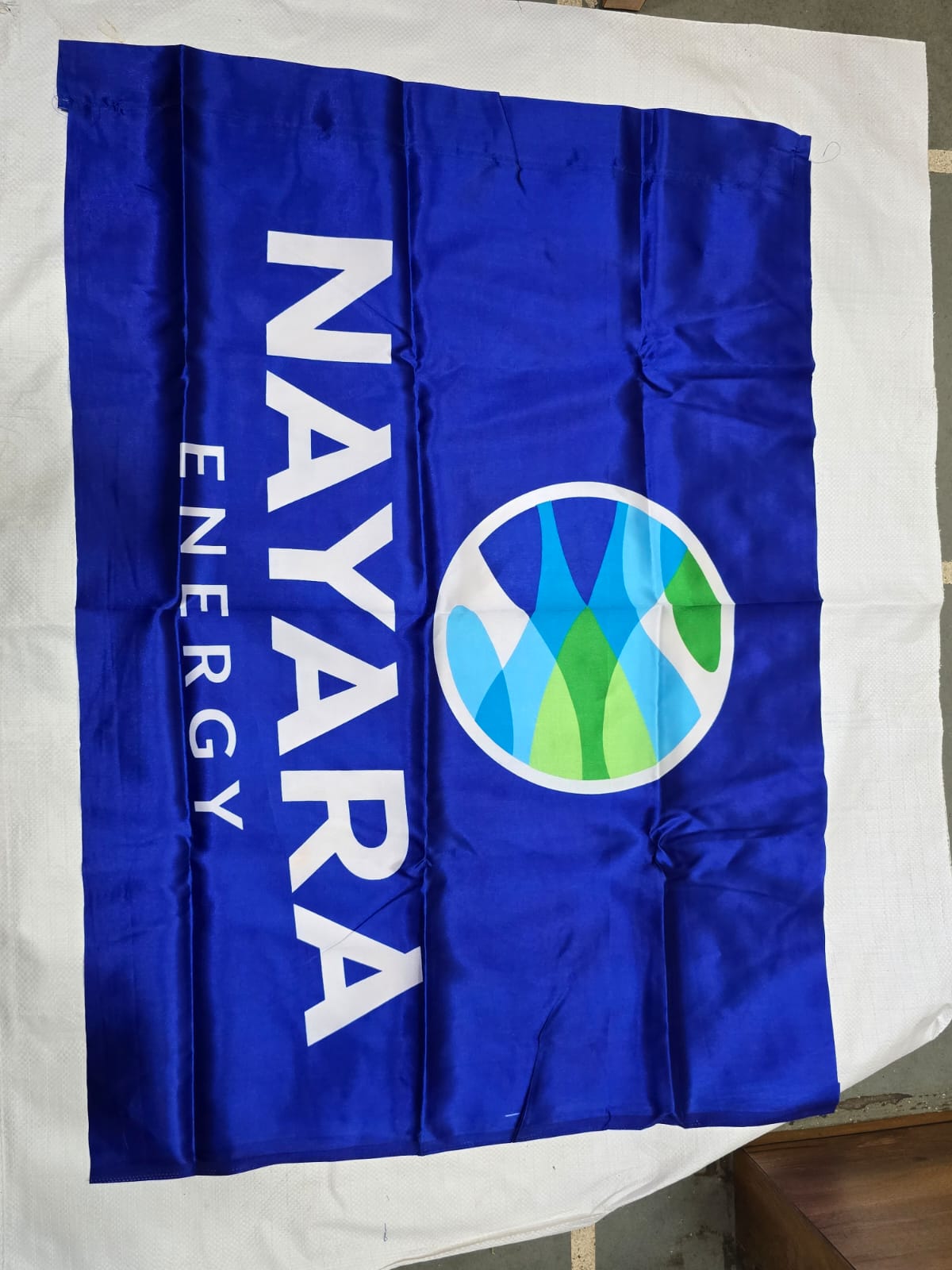 Nayara Energy Station Flag (Blue)