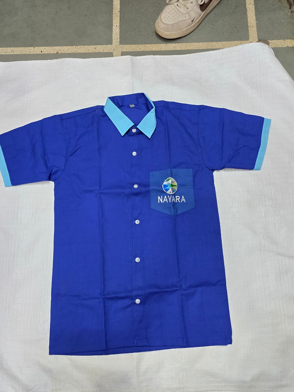 Nayara Energy Half-Sleeve Shirt (Blue)