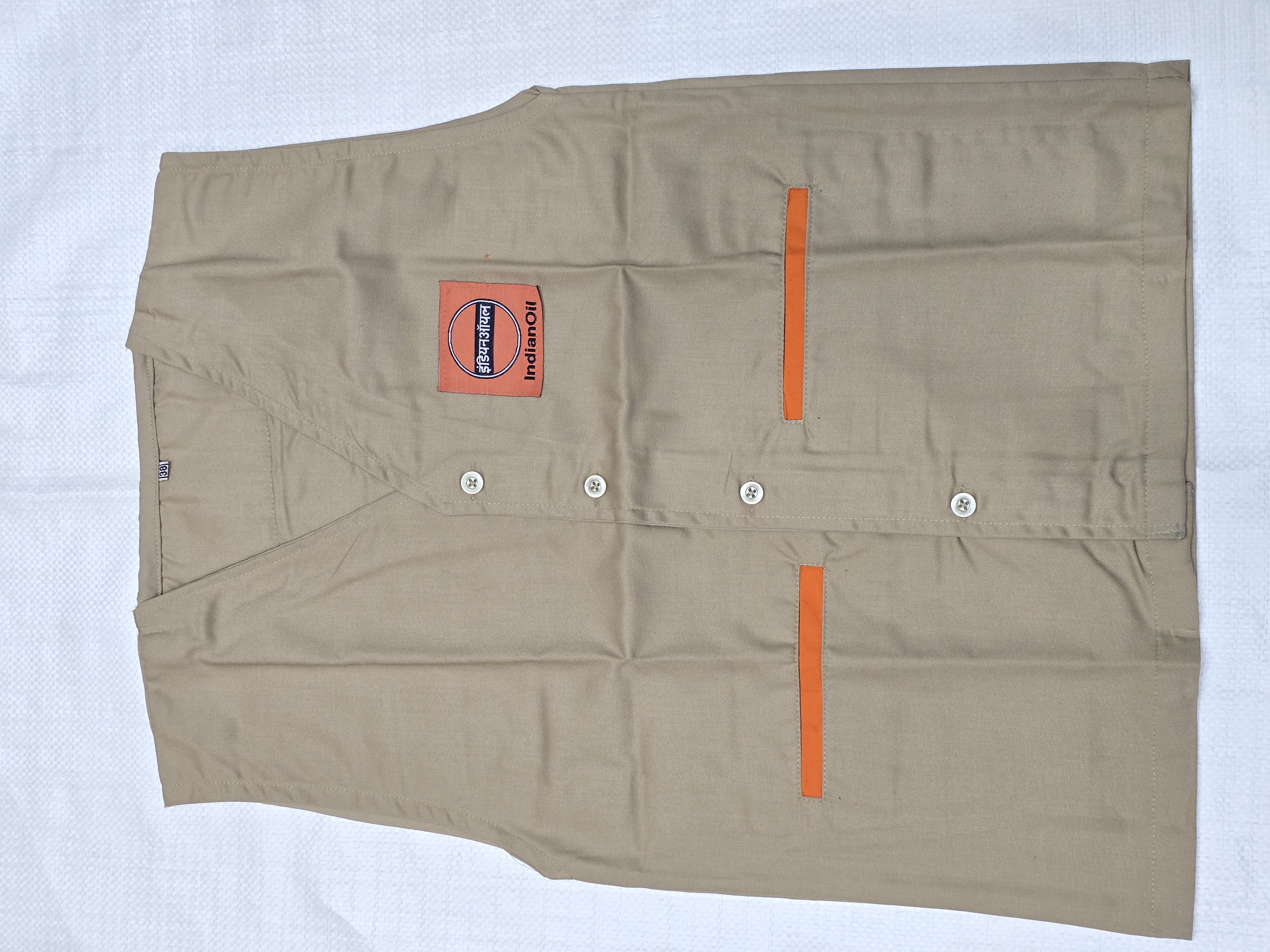 Indian Oil Waistcoat / Sleeveless Vest (Khaki)